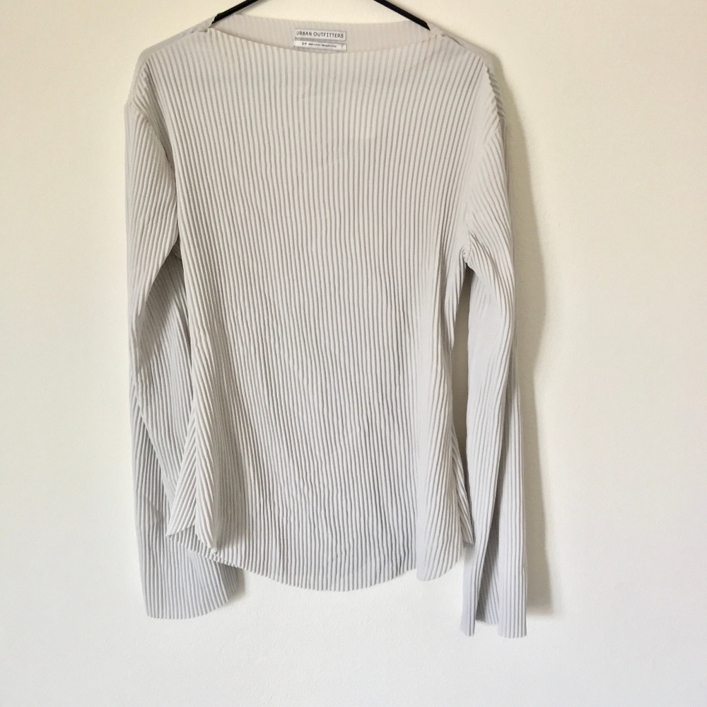 Sheer Pleated Blouse